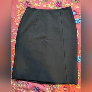 Halogen 2P Lined Black Pencil Skirt